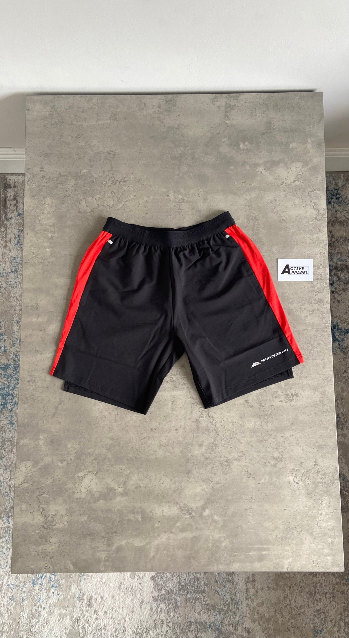 MONTERRAIN T-SHIRT SET RED/BLACK