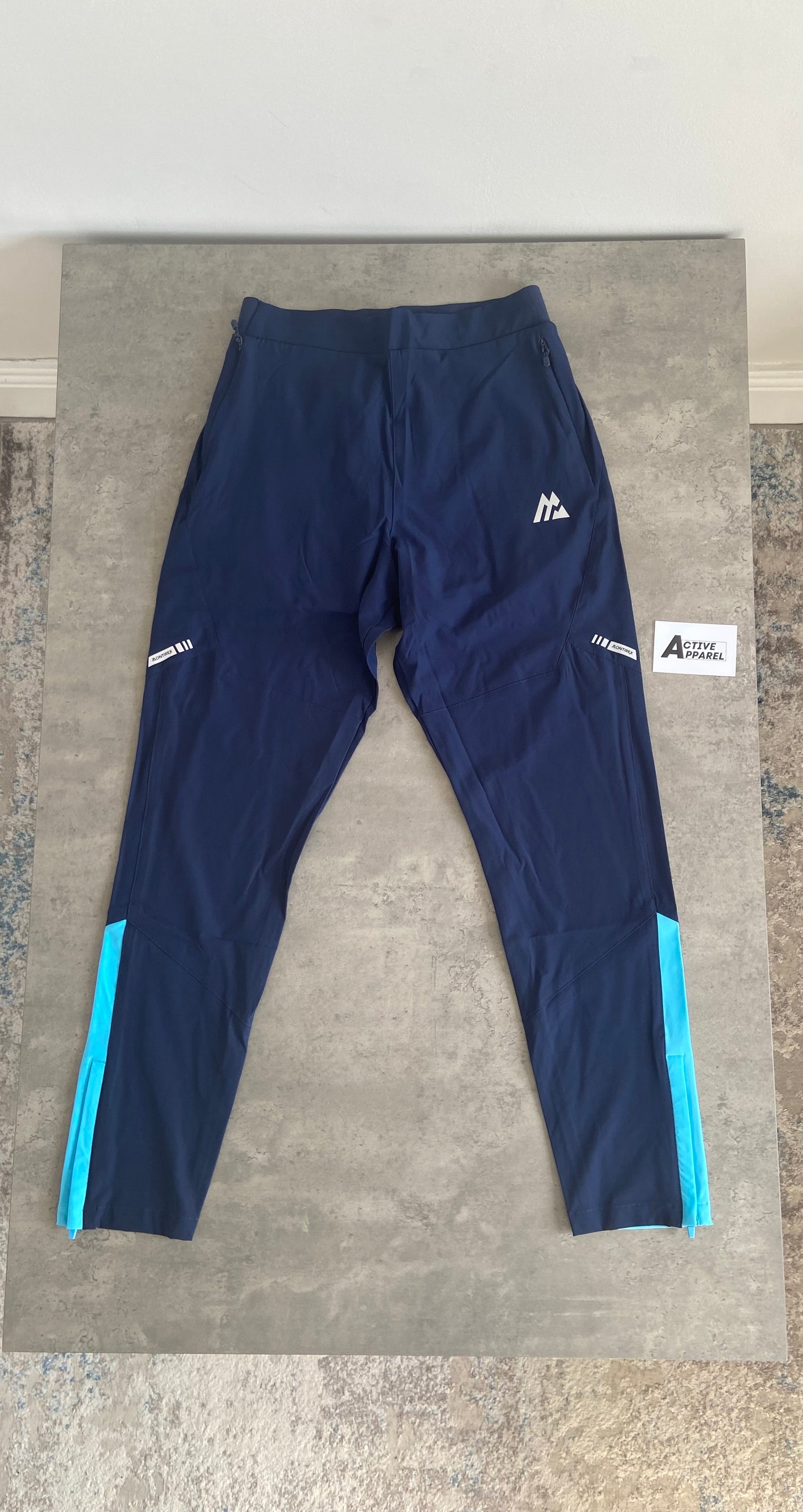 MONTIREX TWO TONE TRACKSUIT - AQUA BLUE/NAVY