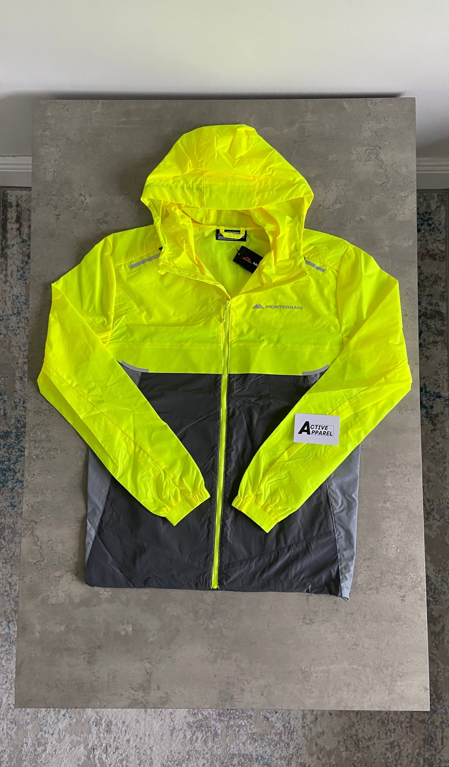 MONTERRAIN WINDRUNNER SET - NEON GREEN/GREY