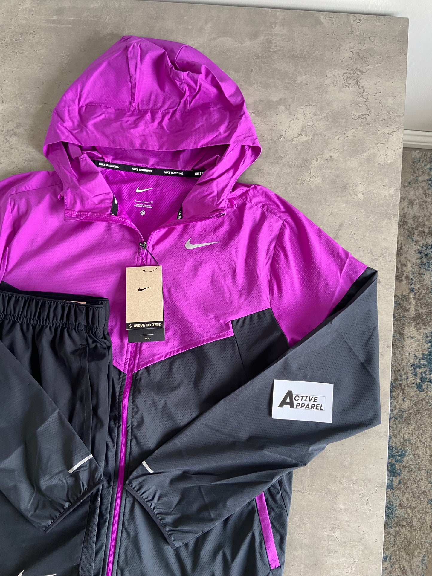 NIKE WINDRUNNER SET - PURPLE/BLACK