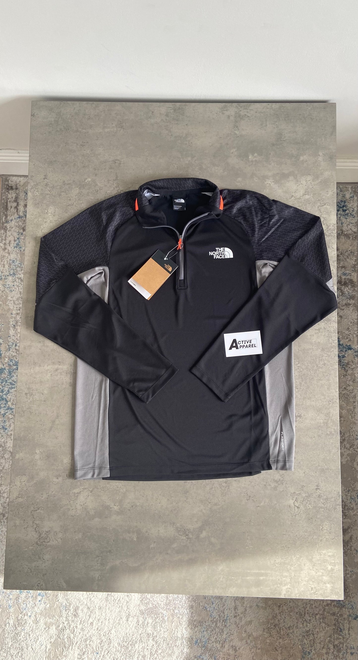 THE NORTH FACE 1/4 ZIP SET - BLACK/GREY