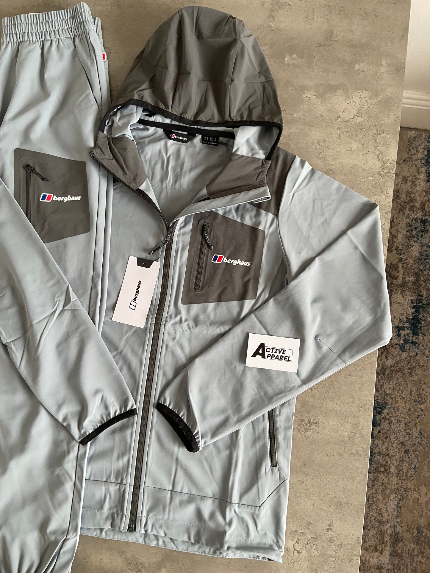 BERGHAUS WOVEN TRACKSUIT - LIGHT GREY/ CEMENT GREY