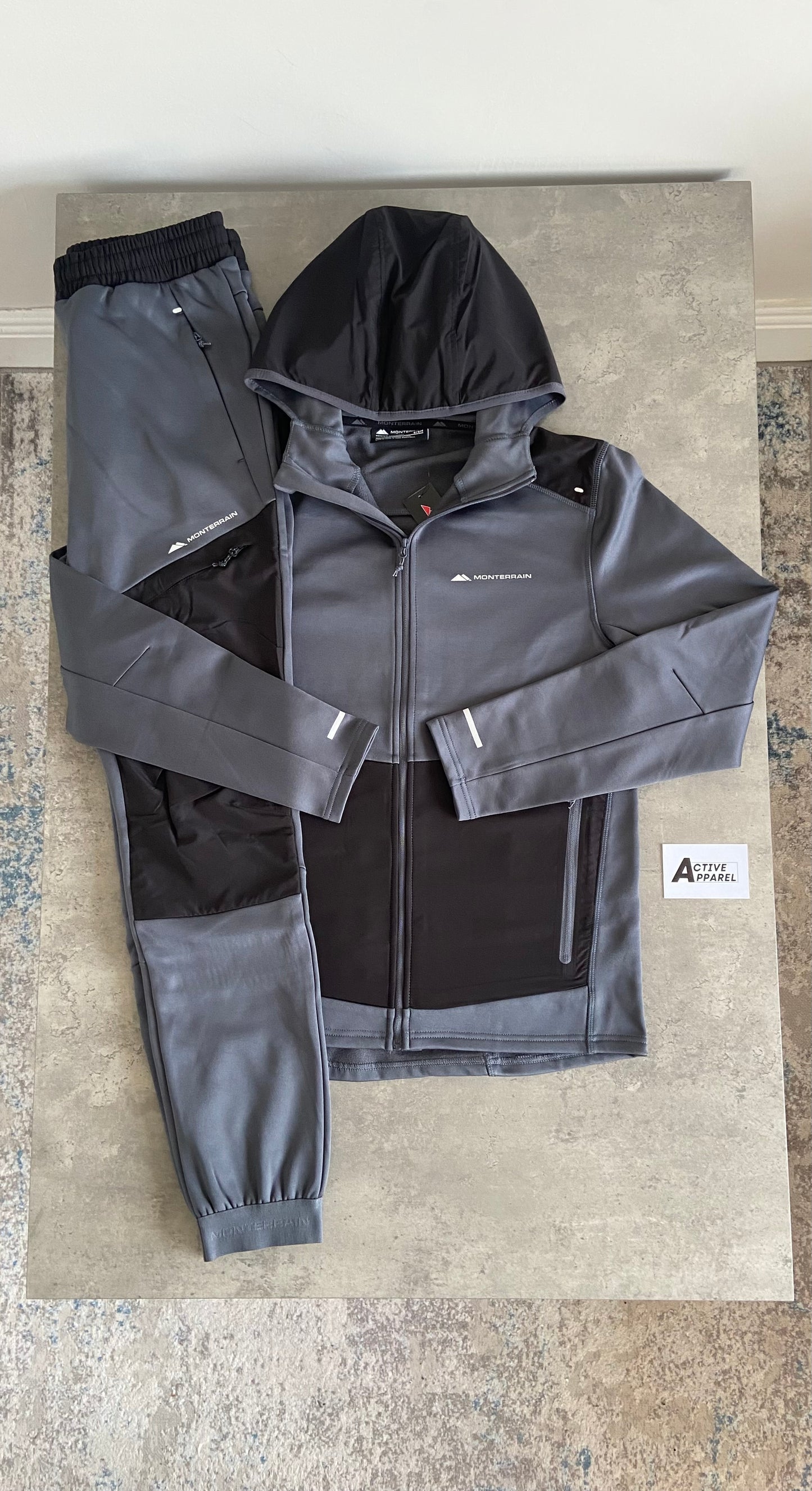 MONTERRAIN AVALANCHE TRACKSUIT - GREY/BLACK