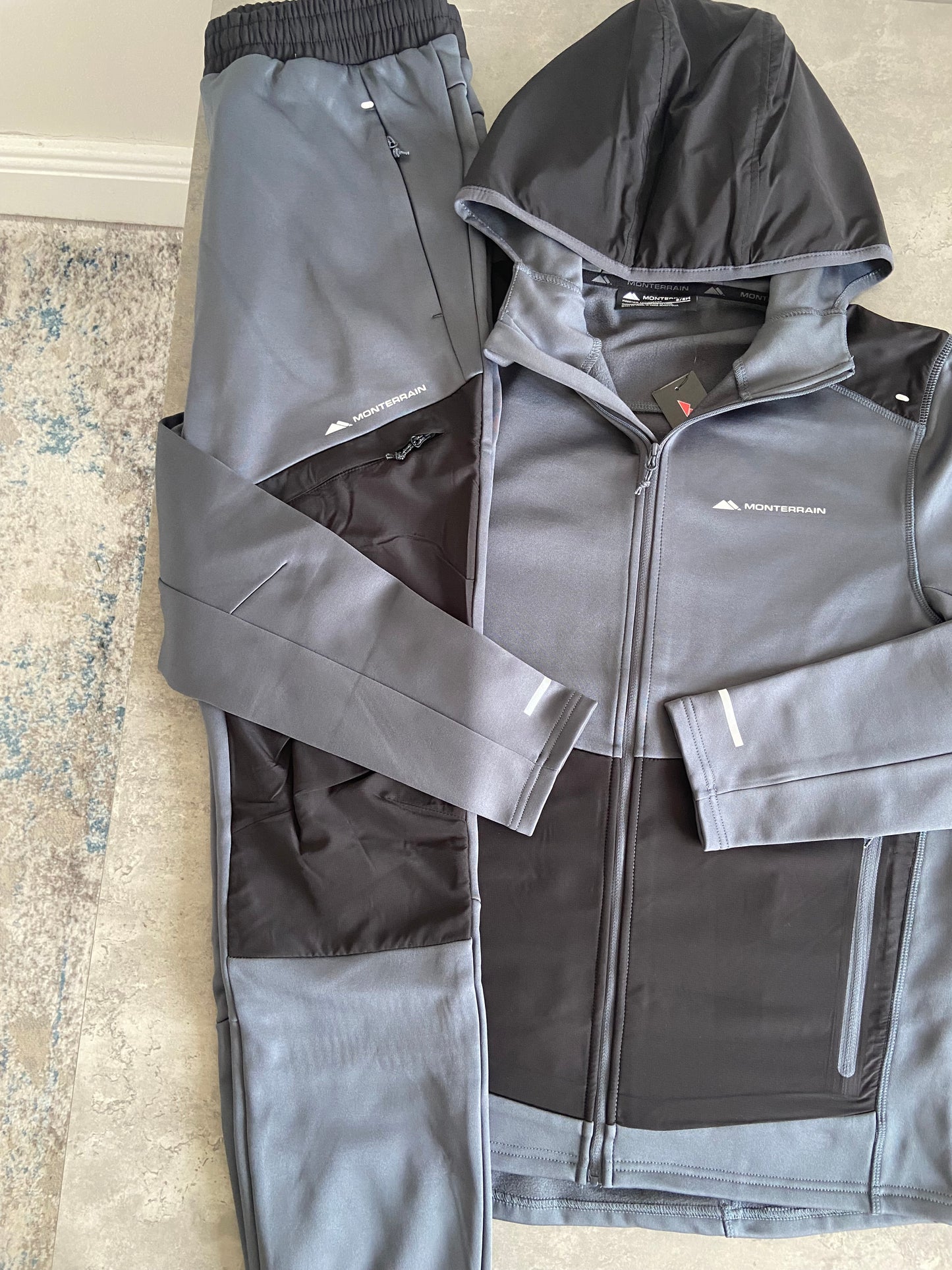 MONTERRAIN AVALANCHE TRACKSUIT - GREY/BLACK