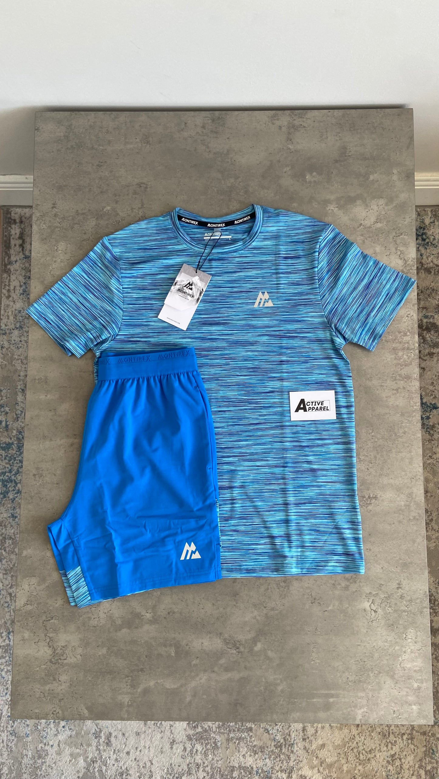 MONTRIEX TRAIL T-SHIRT SET BLUE/LIGHT BLUE