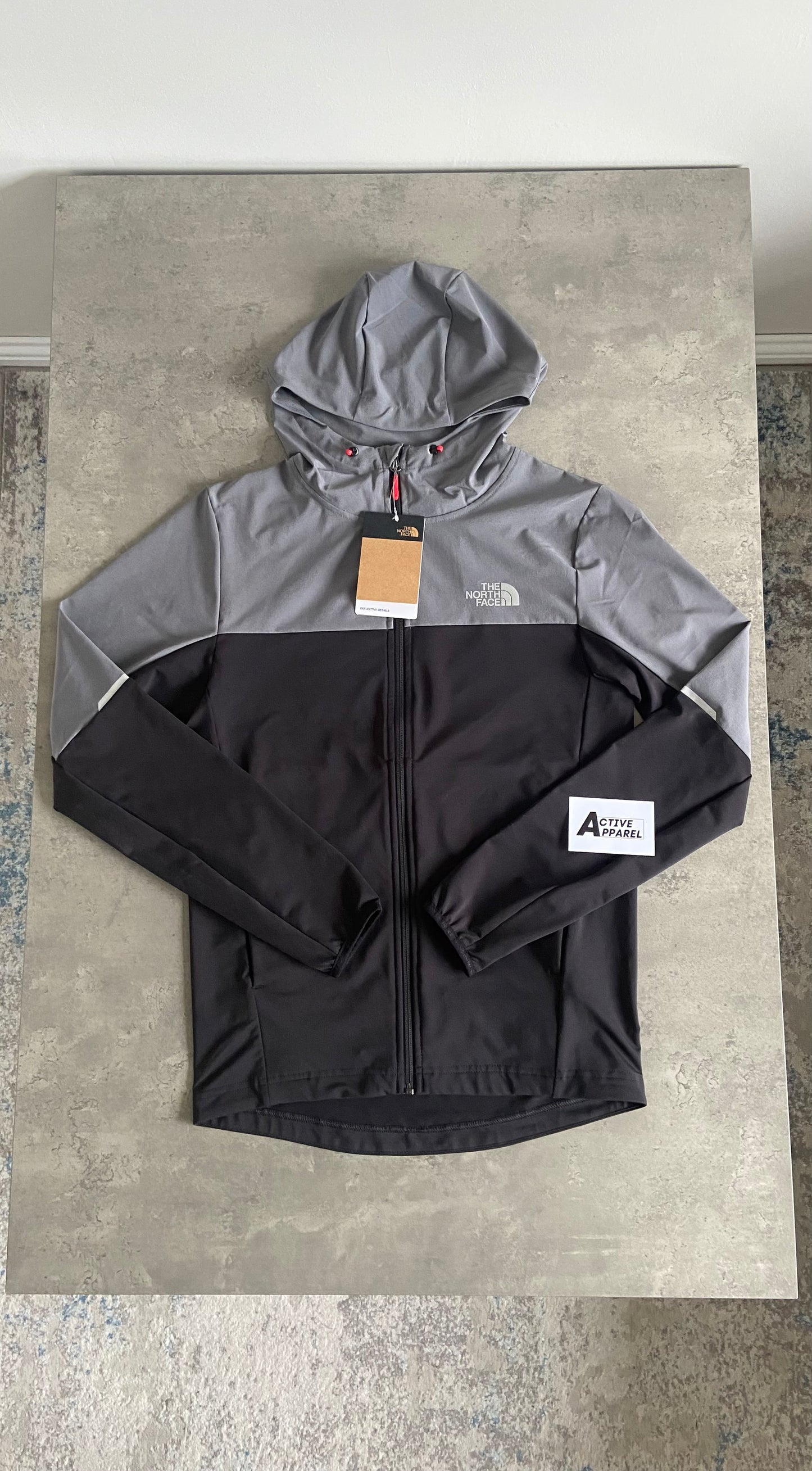 THE NORTH FACE WOVEN TRACKSUIT - CEMENT GREY/ BLACK