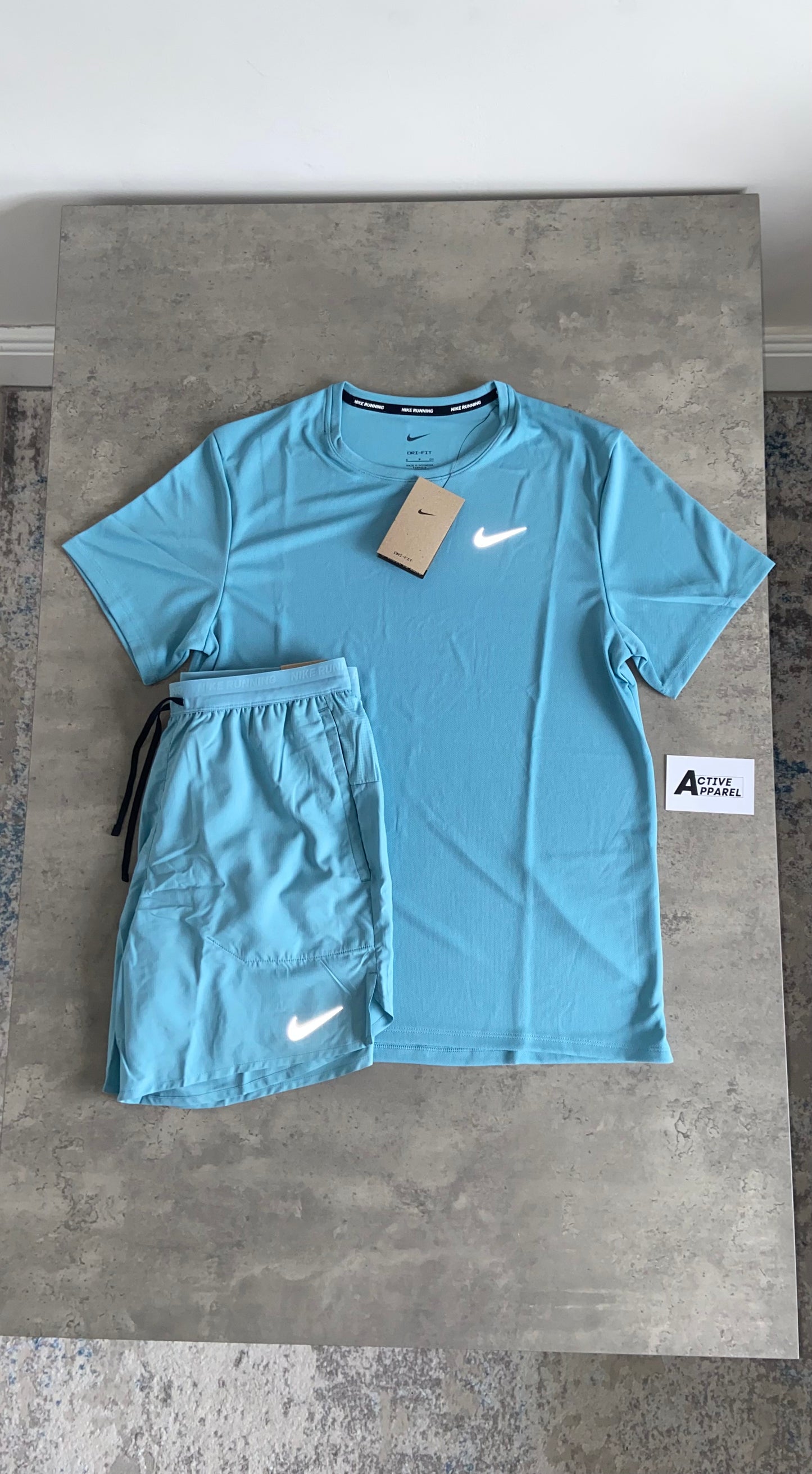 NIKE T-SHIRT SET - DENIM TURQUOISE