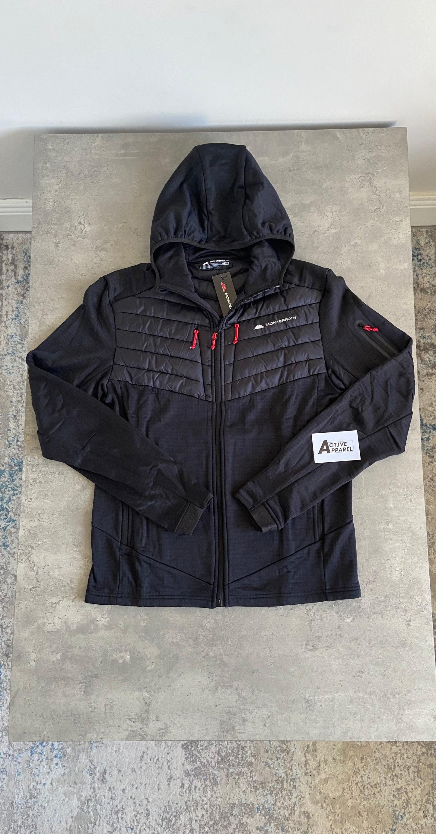 MONTERRAIN HYBRID TRACKSUIT - JET BLACK