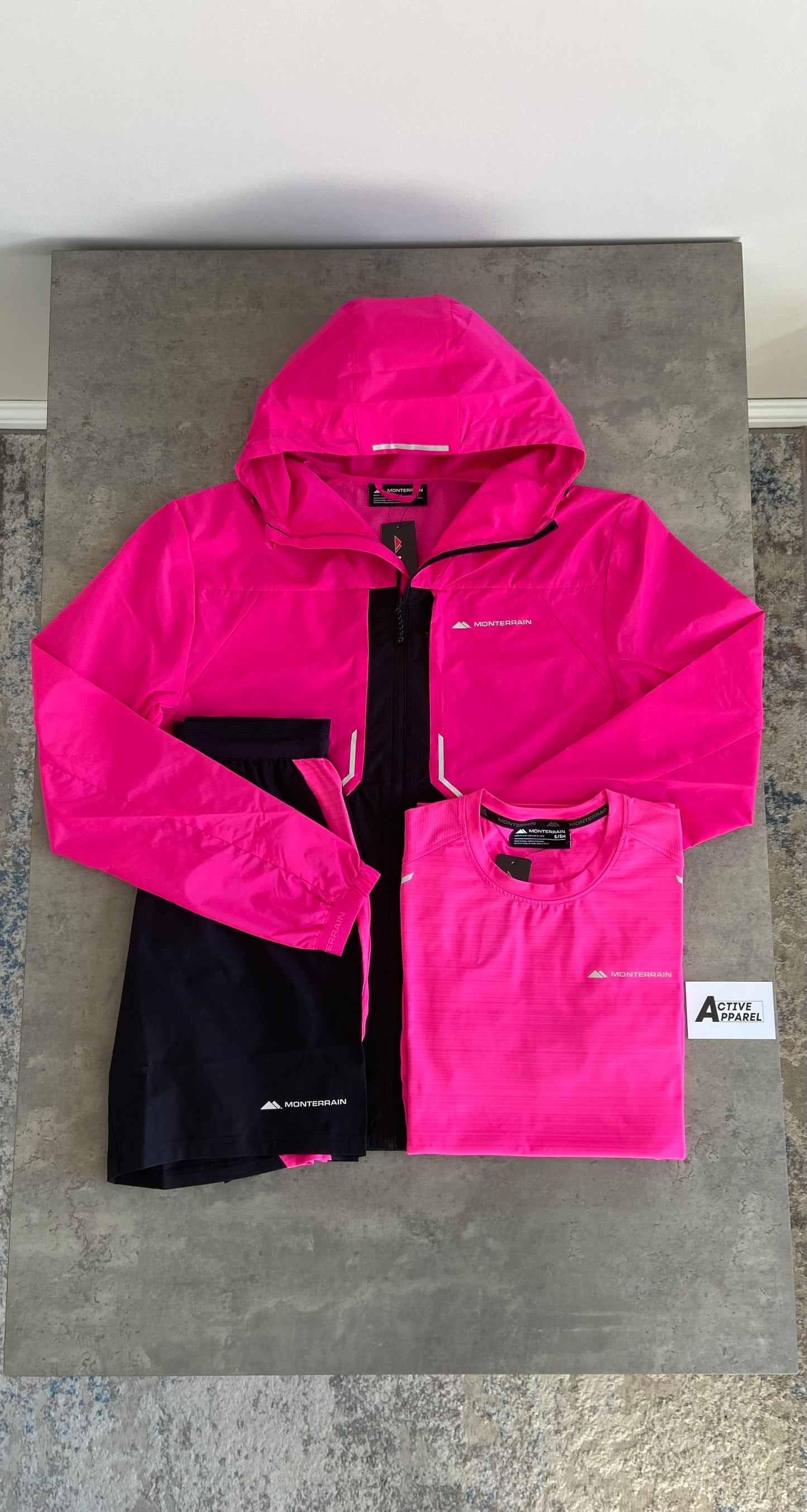 MONTERRAIN WINDRUNNER 3-PIECE - HYPER PINK/BLACK