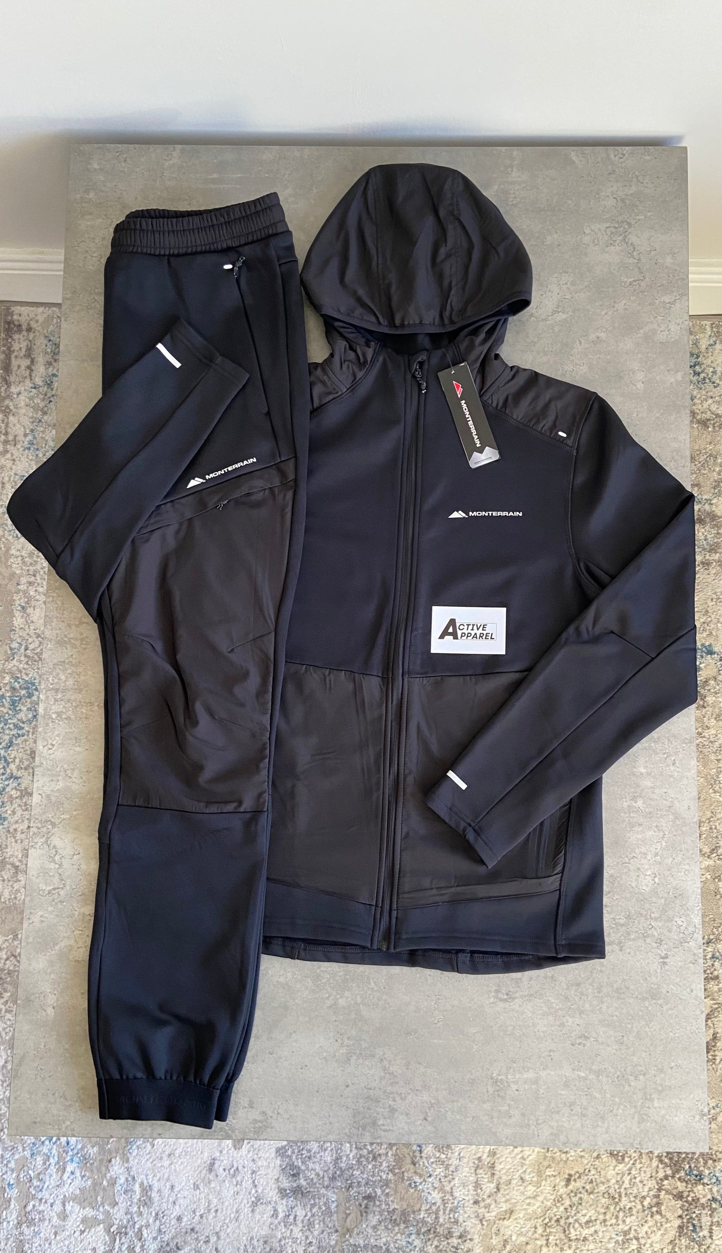 MONTERRAIN AVALANCHE TRACKSUIT - JET BLACK