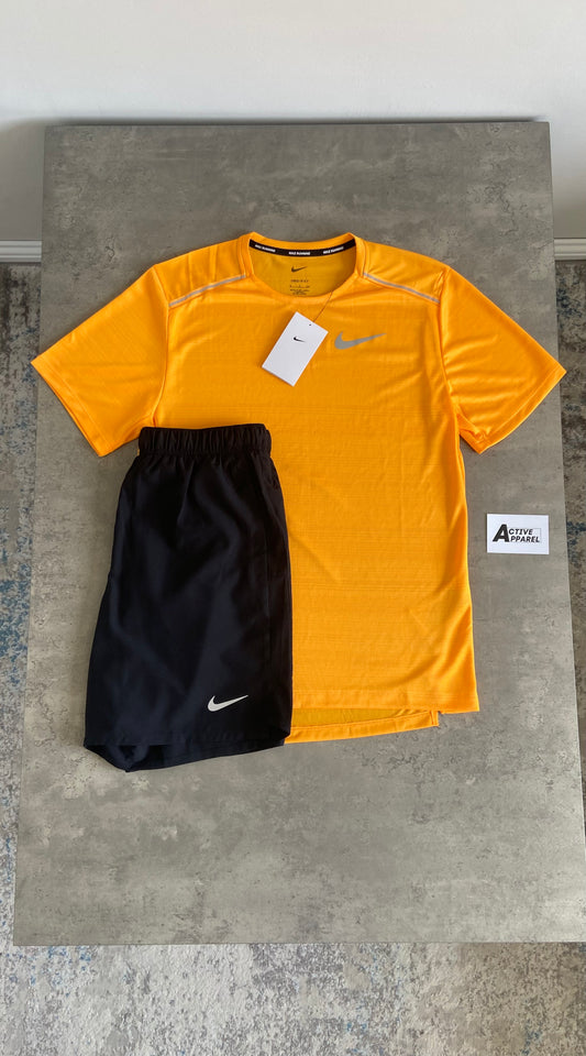 NIKE MILER SET - ORANGE/BLACK