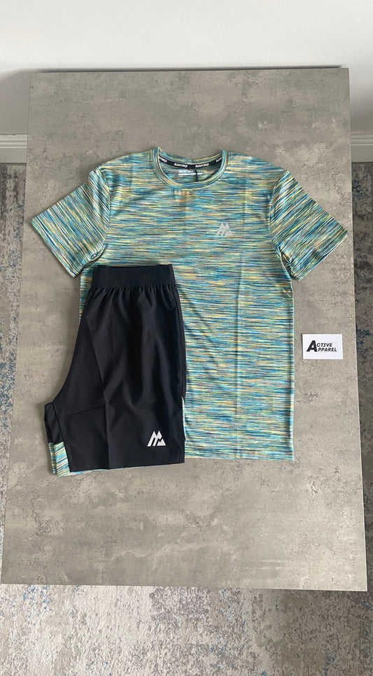 MONTIREX TRAIL T-SHIRT SET - TEAL/BLACK