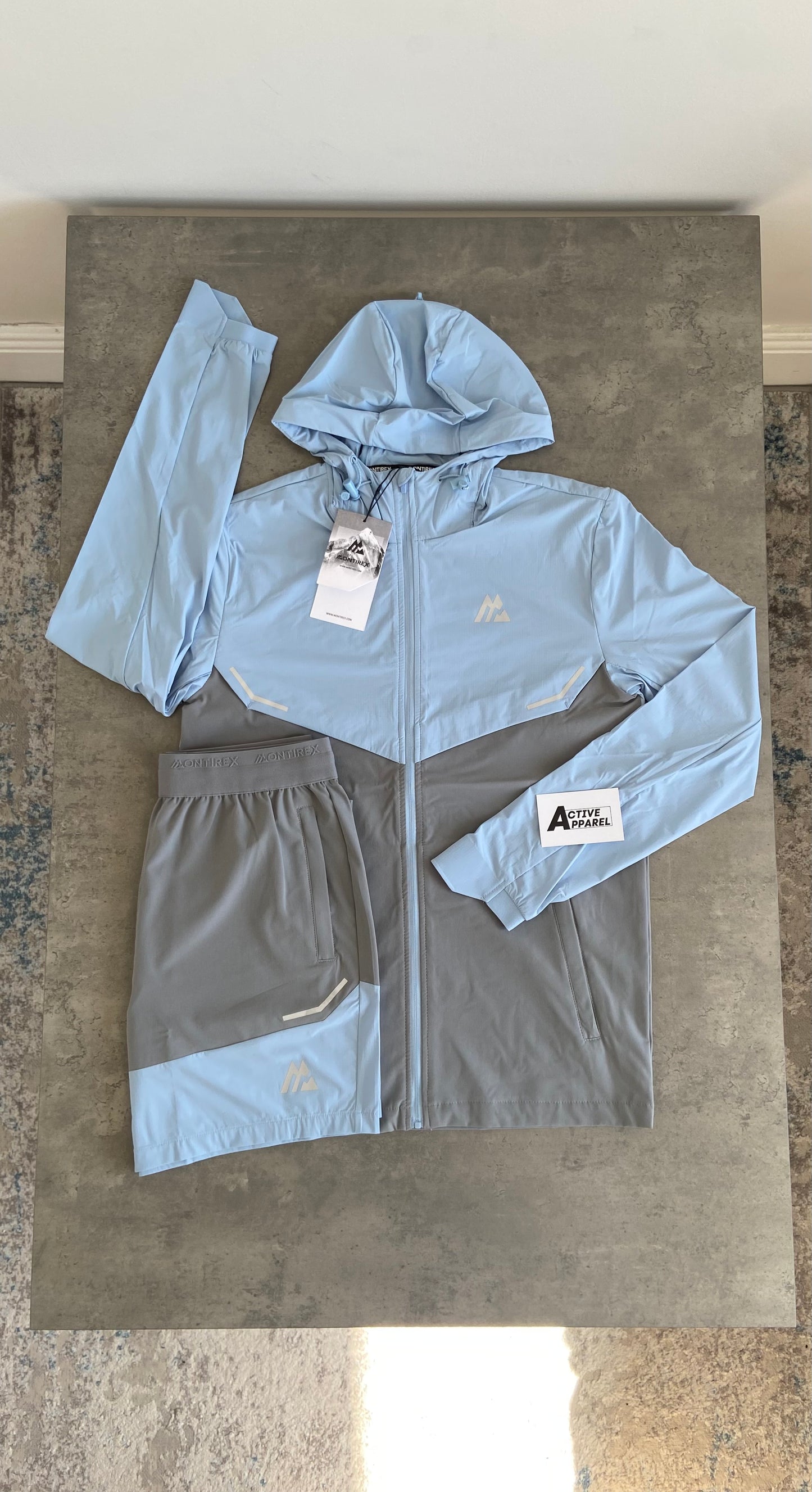 MONTIREX CURVE SET - LIGHT GREY/BABY BLUE