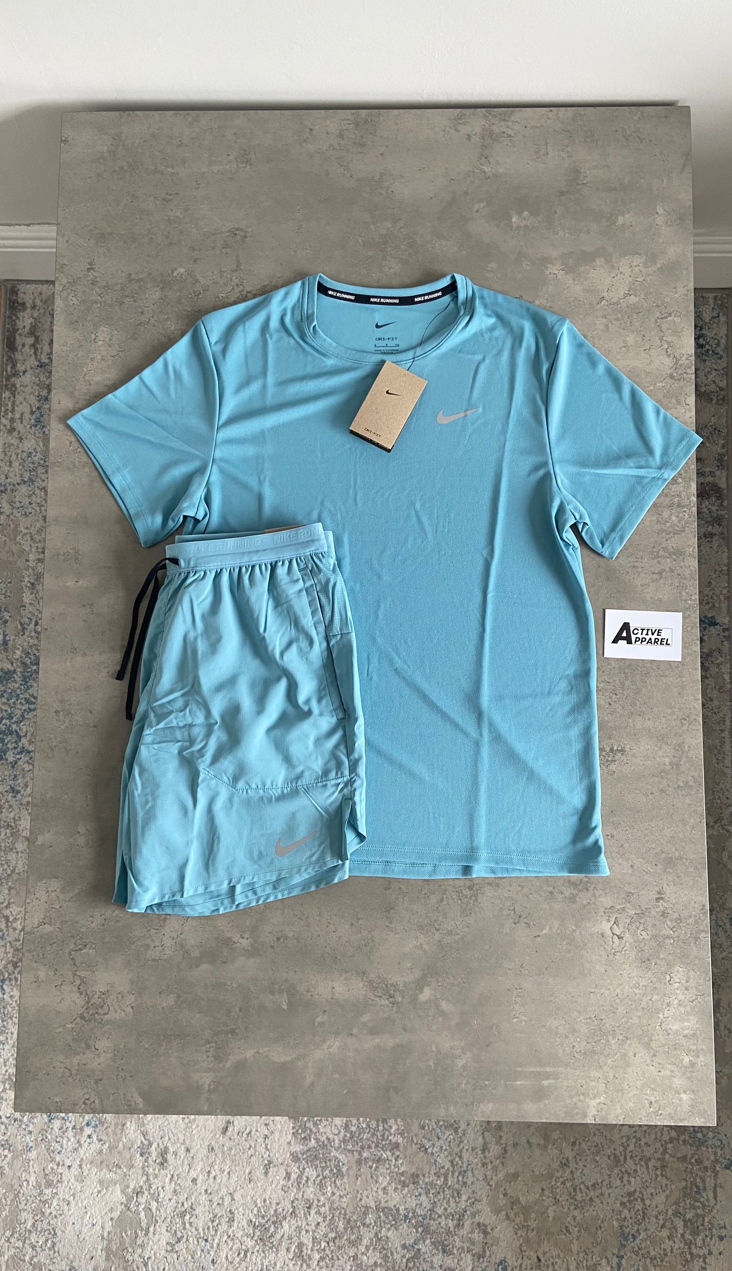 NIKE T-SHIRT SET - DENIM TURQUOISE