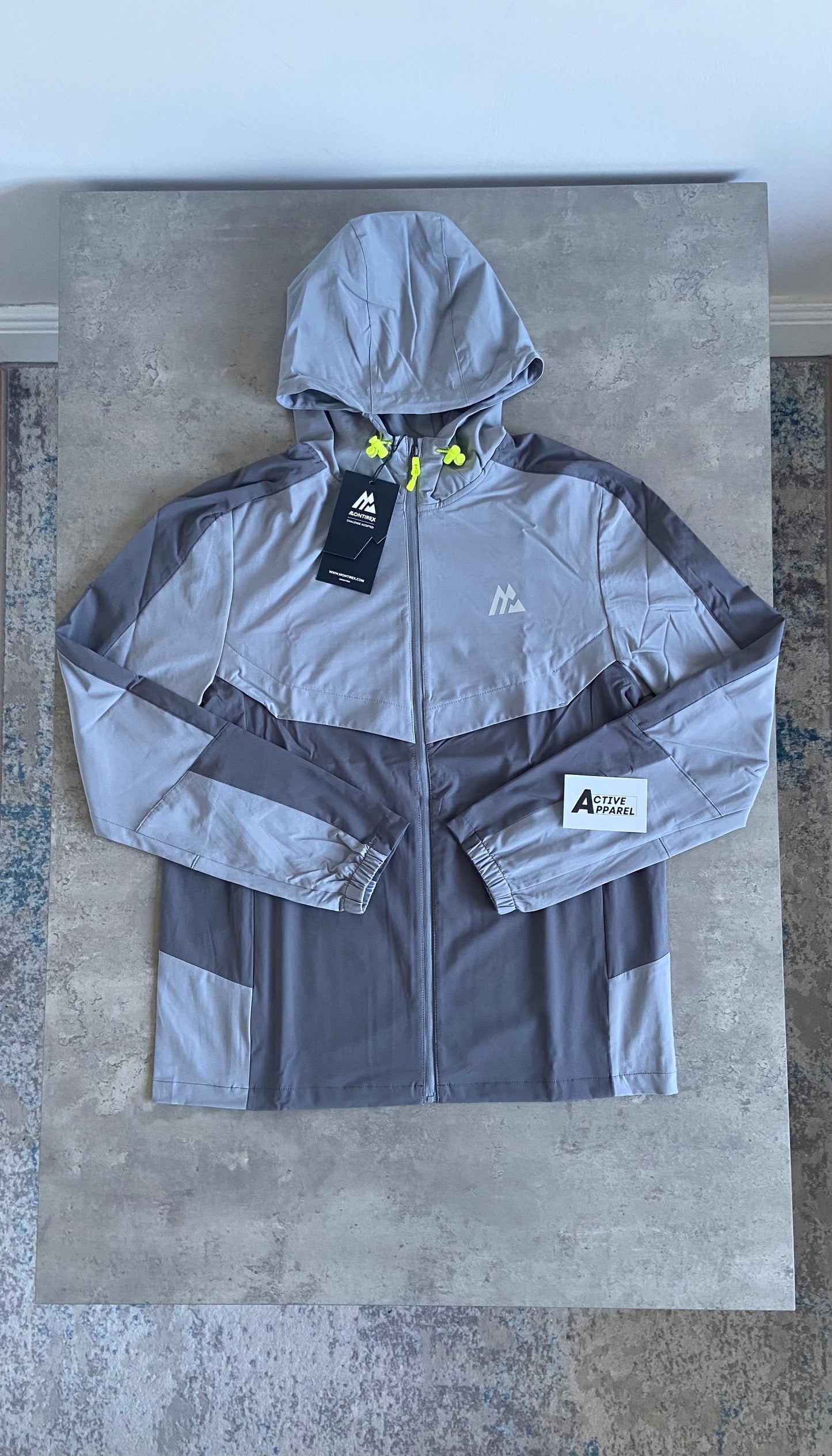 MONTIREX TWO-TONE TRACKSUIT - PLATINUM GREY/CEMENT GREY/ VOLT