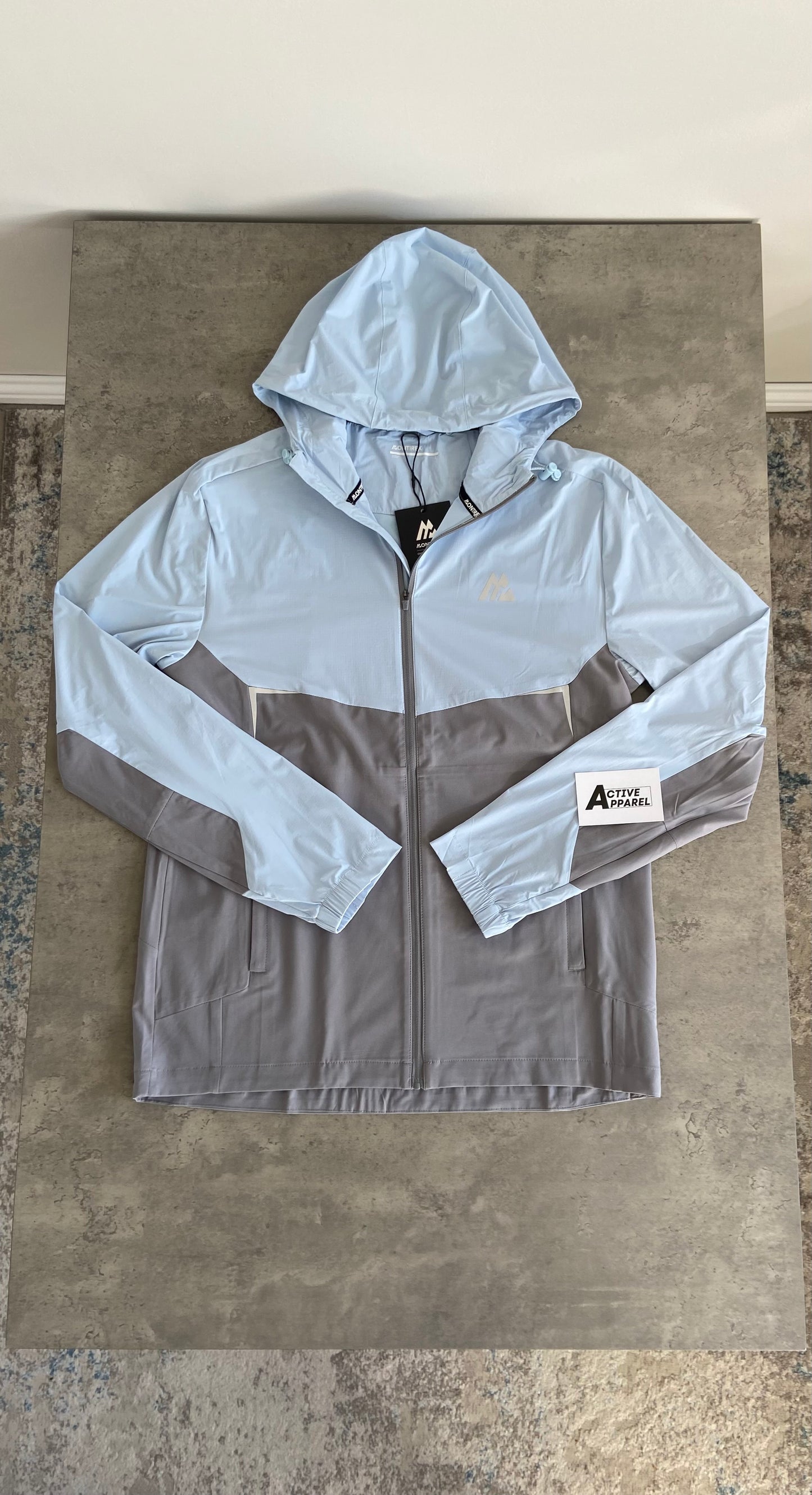 MONTIREX TWO-TONE TRACKSUIT - BABY BLUE/ LIGHT GREY