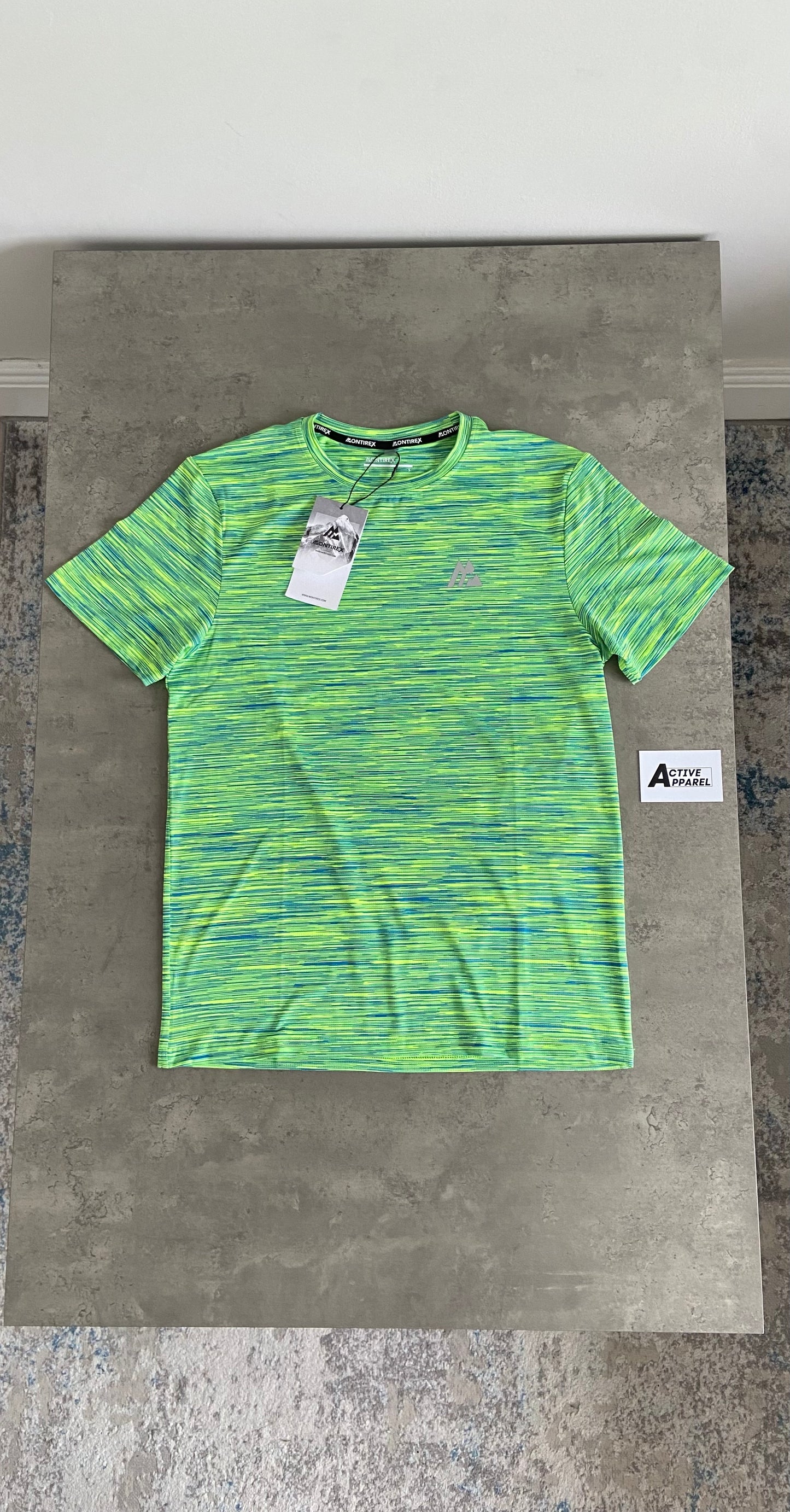 MONTIREX TRAIL T-SHIRT SET - GREEN/CEMENT GREY