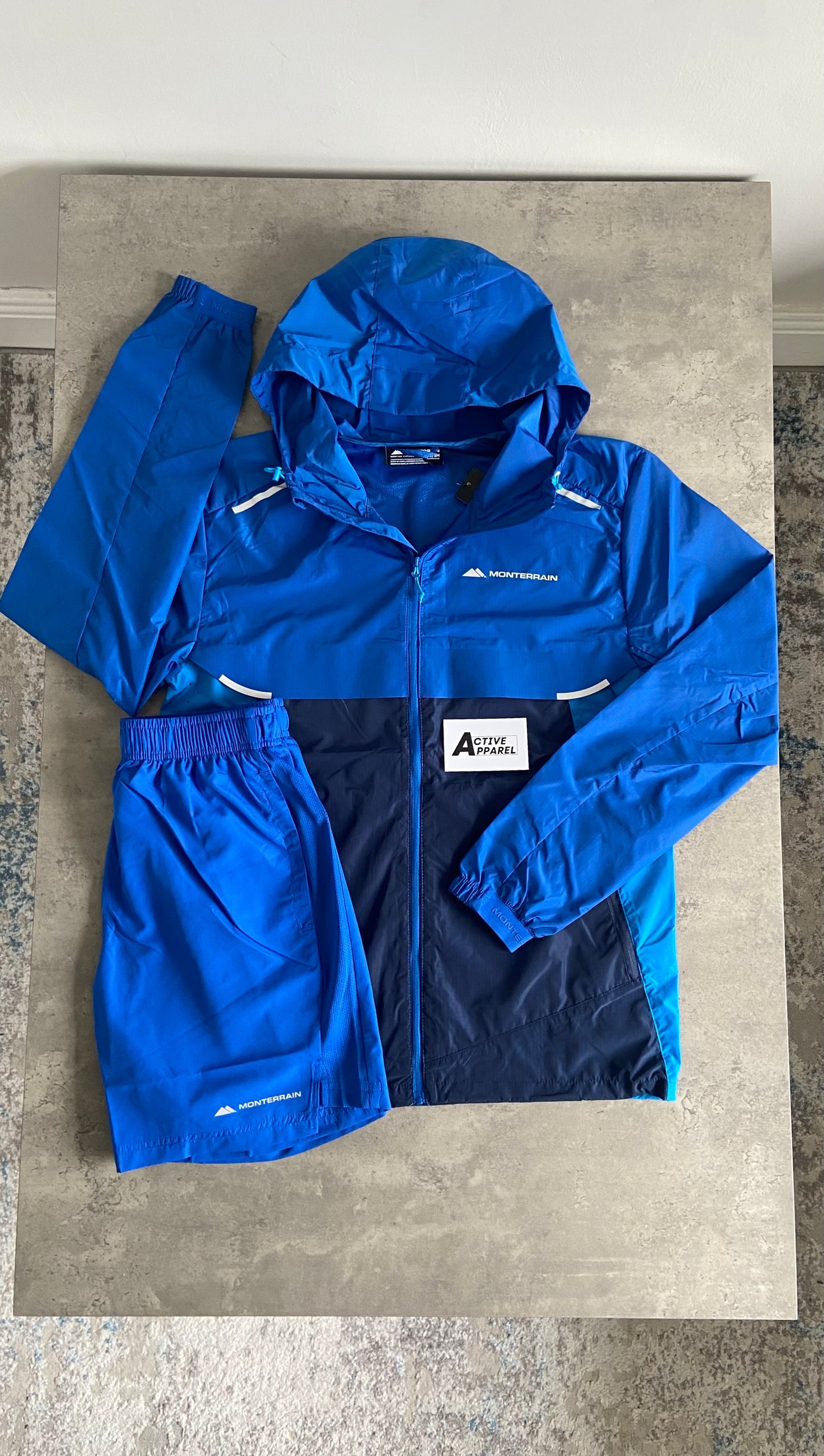 MONTERRAIN WINDRUNNER SET - AQUA BLUE/NAVY