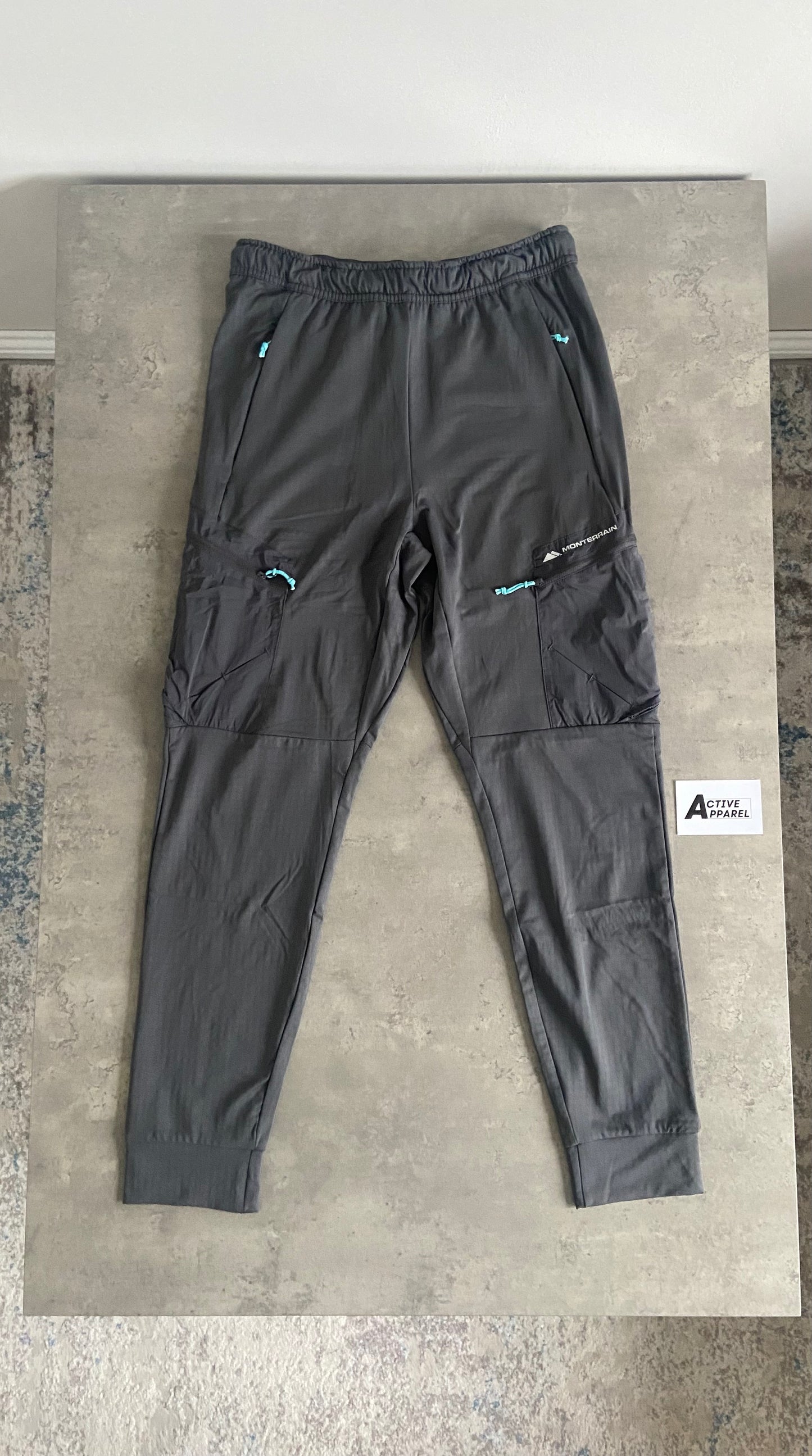 MONTERRAIN HYBRID TRACKSUIT 3.0 - CEMENT GREY/AQUA BLUE