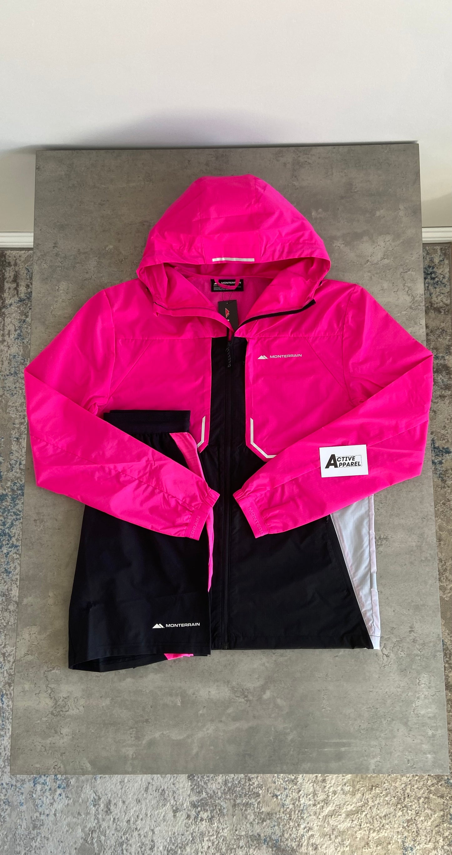 MONTERRAIN WINDERUNNER SET - HYPER PINK/BLACK