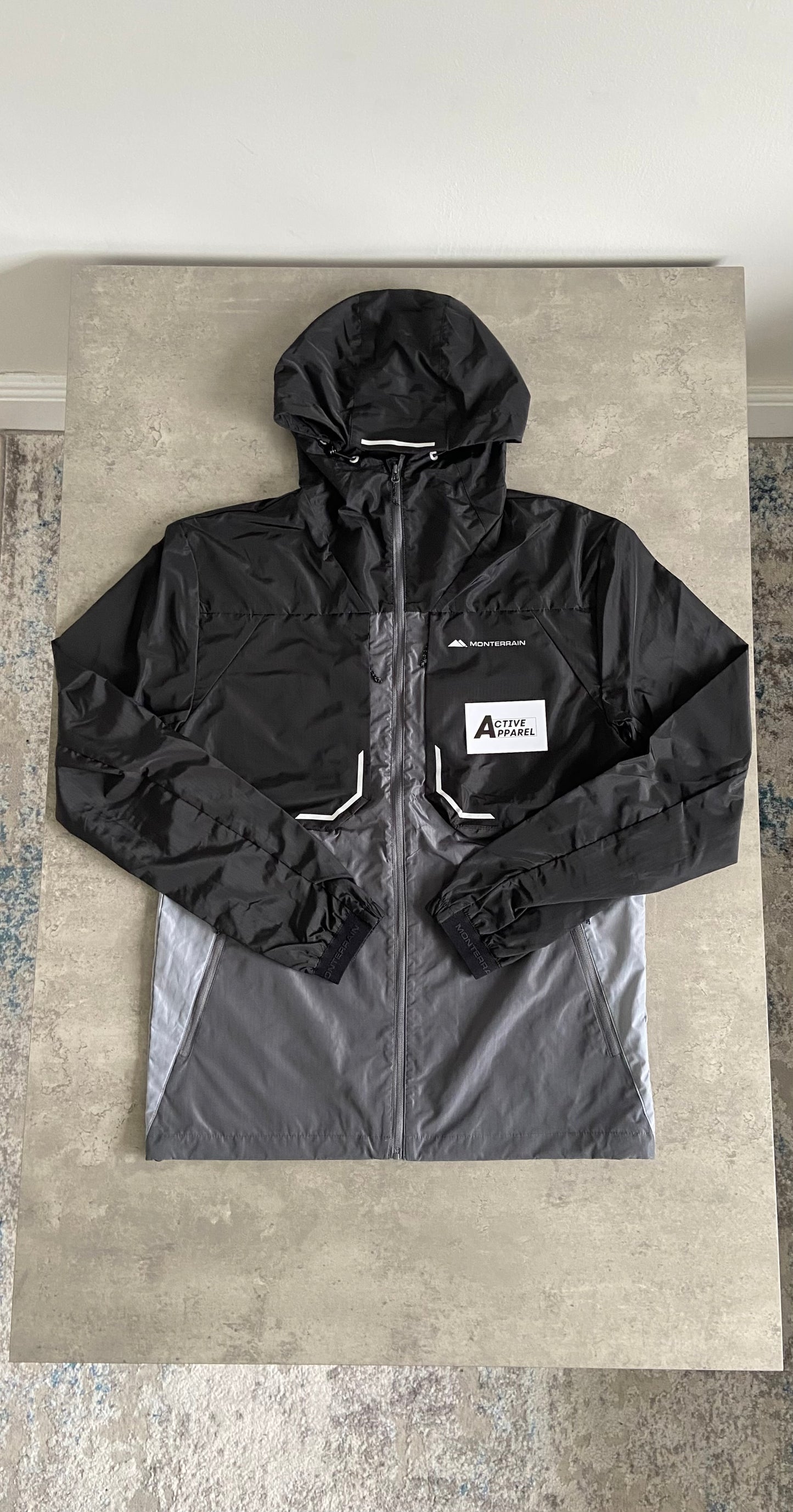 MONTERRAIN WINDRUNNER TRACKSUIT SET - BLACK/GREY
