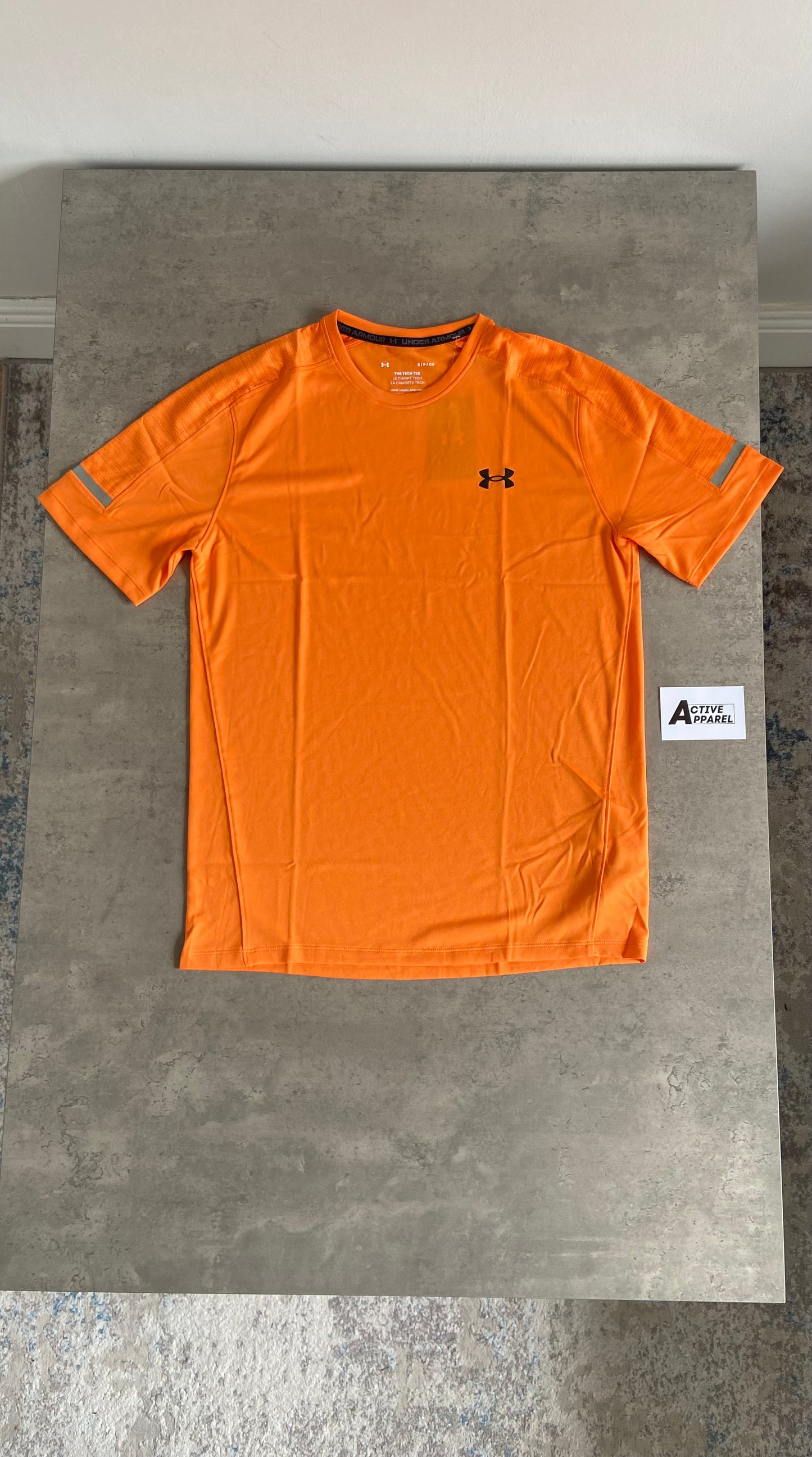 UNDER ARMOUR TECH T-SHIRT SET - ORANGE/BLACK