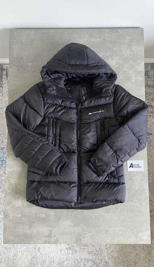 MONTERRAIN EVEREST PUFFER JACKET - BLACK