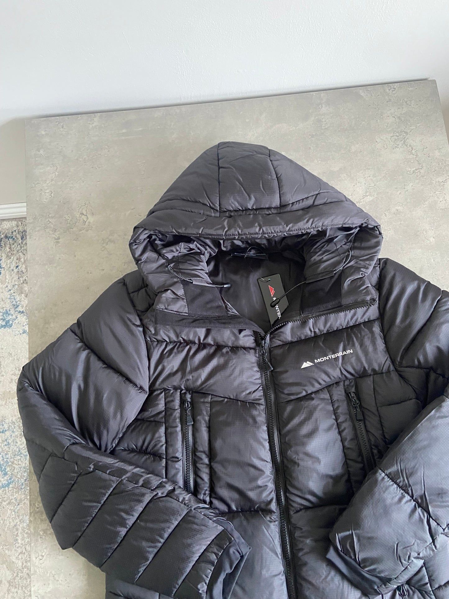 MONTERRAIN EVEREST PUFFER JACKET - BLACK