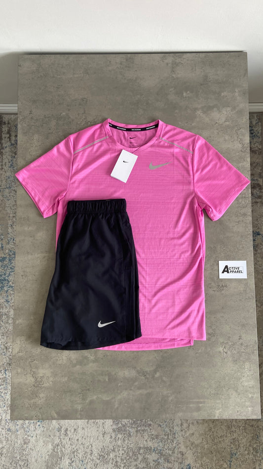 NIKE MILER SET - PINK/BLACK