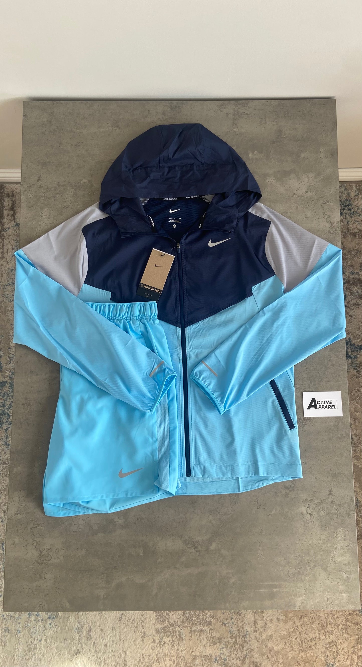 NIKE WINDRUNNER SET - AQUA BLUE/OBSIDIAN