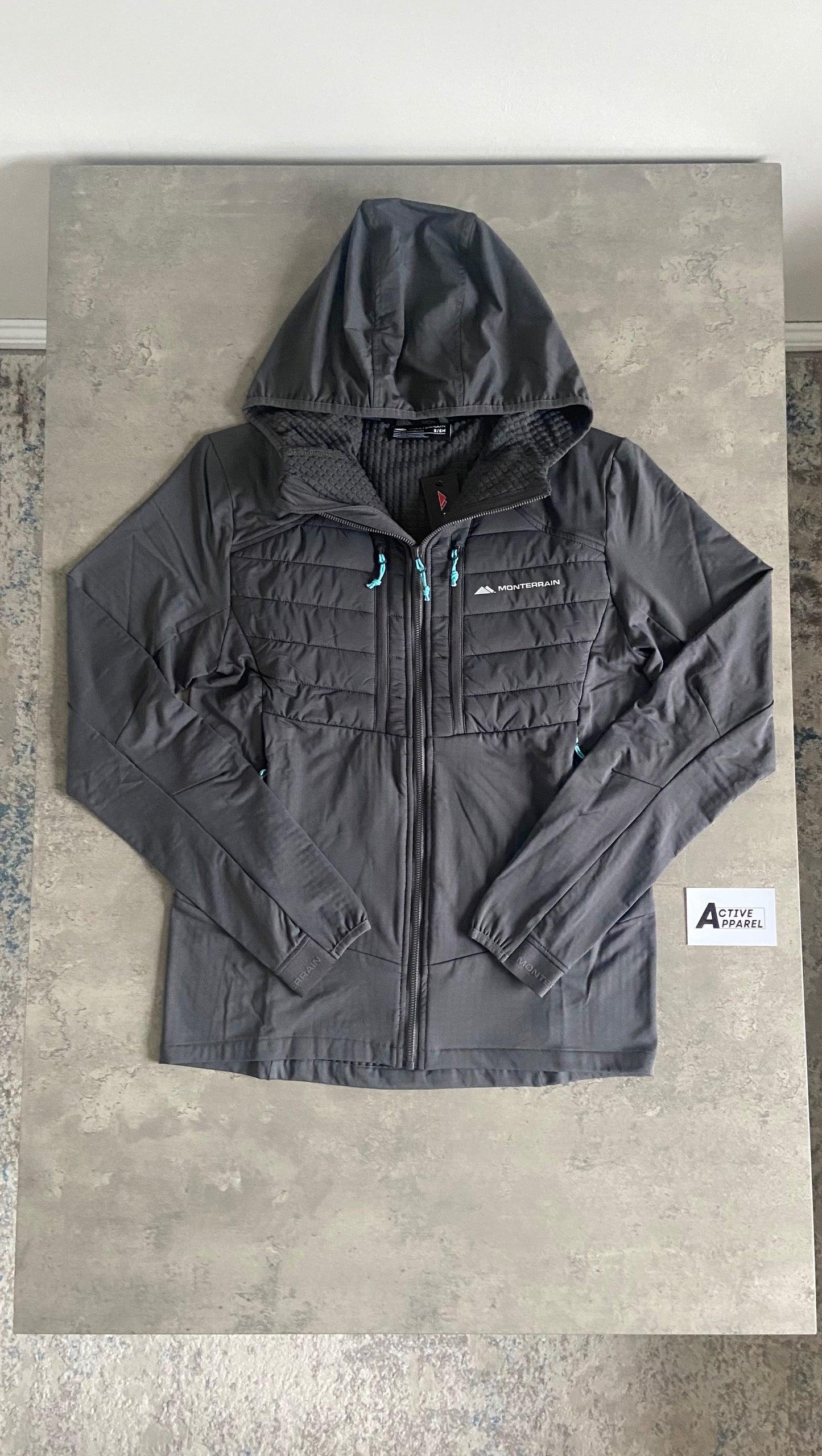 MONTERRAIN HYBRID TRACKSUIT 3.0 - CEMENT GREY/AQUA BLUE