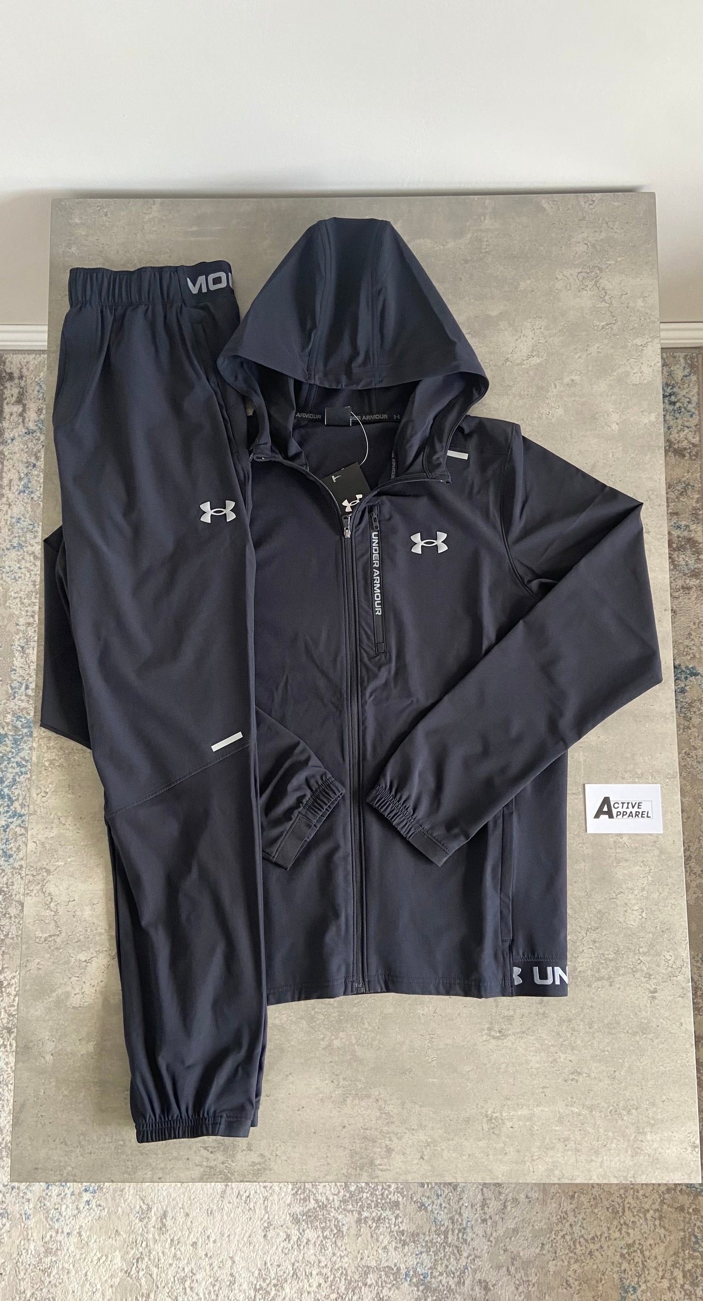 UNDER ARMOUR STORM TRACKSUIT - BLACK