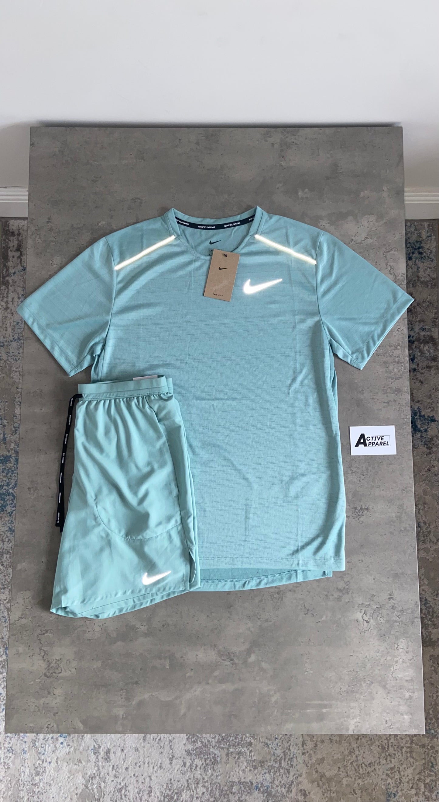 NIKE MILER SET - MINERAL BLUE