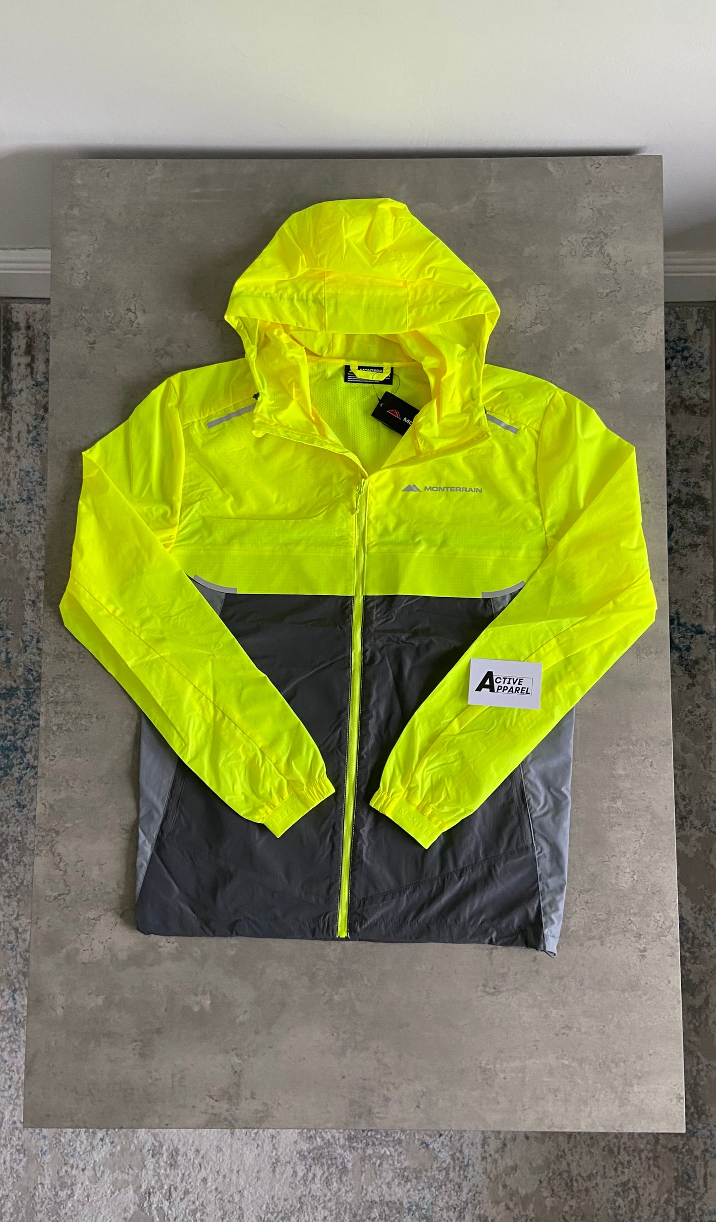 Monterrain Windrunner Set - Neon Green/Grey