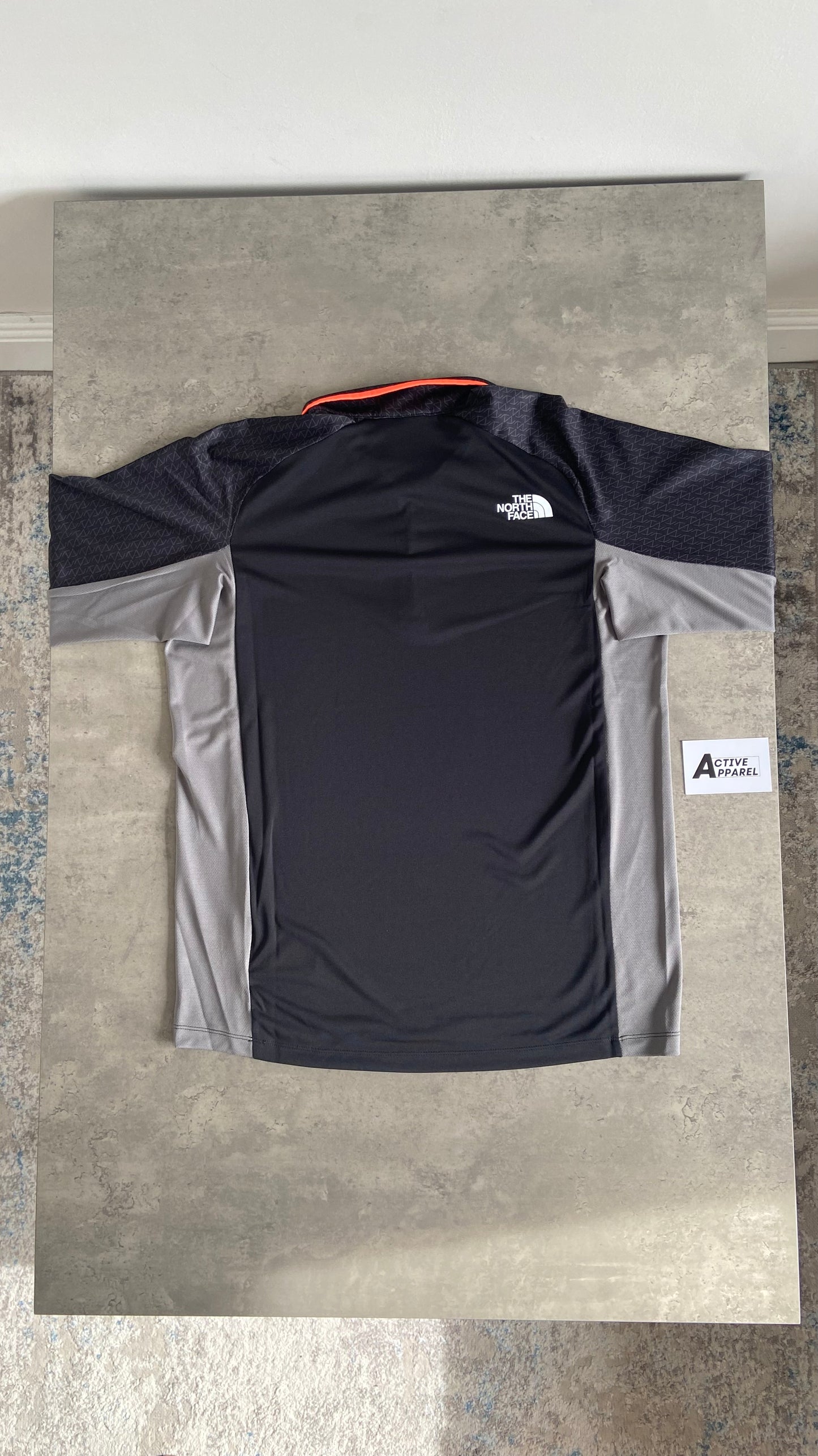 North Face 1/4 Zip - Black/Grey