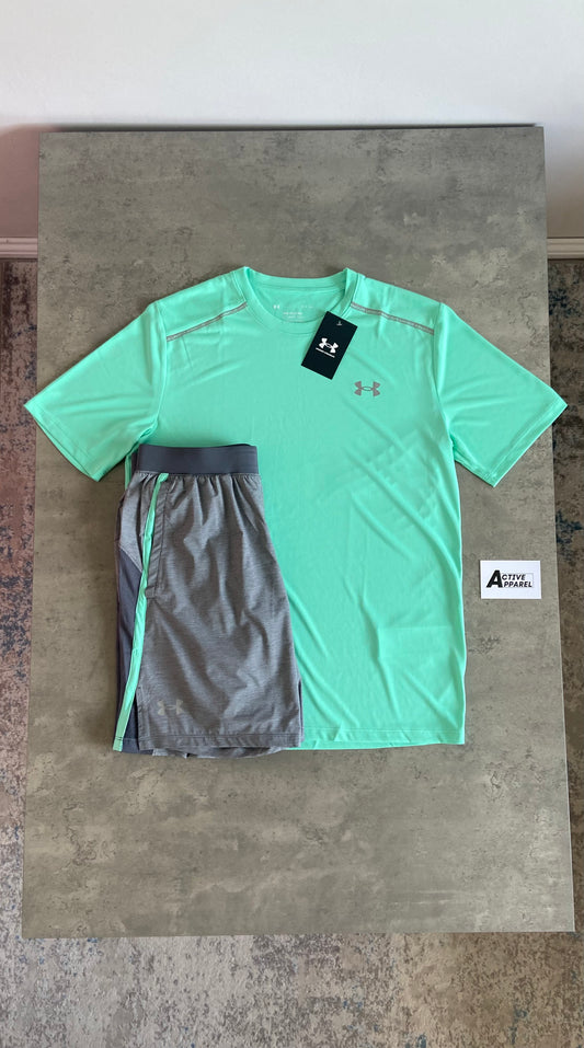UNDER ARMOUR TECH SET - MINT/GREY