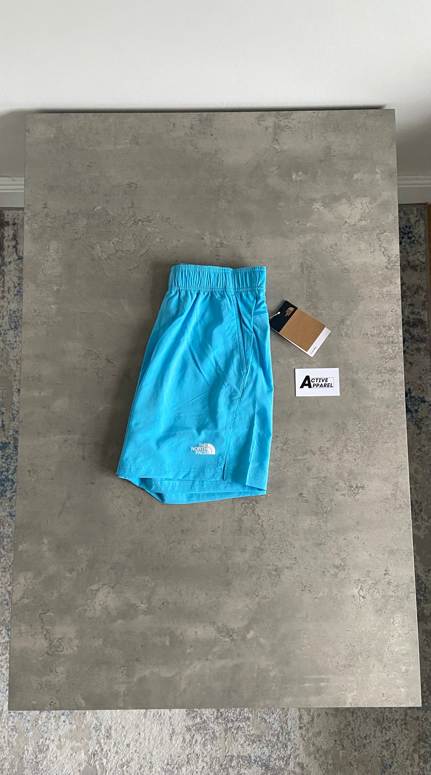 North Face T-Shirt Set - Aqua Blue/Grey