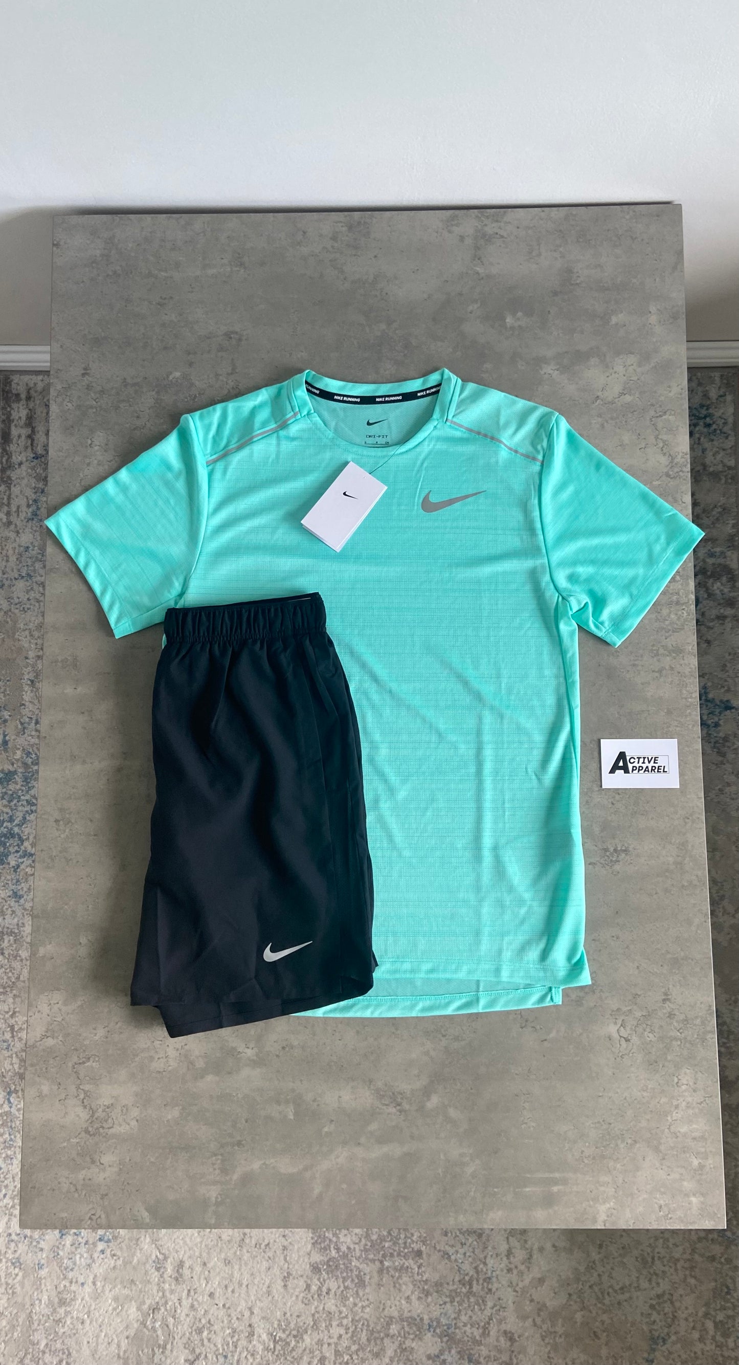 NIKE MILER SET - MINT/BLACK