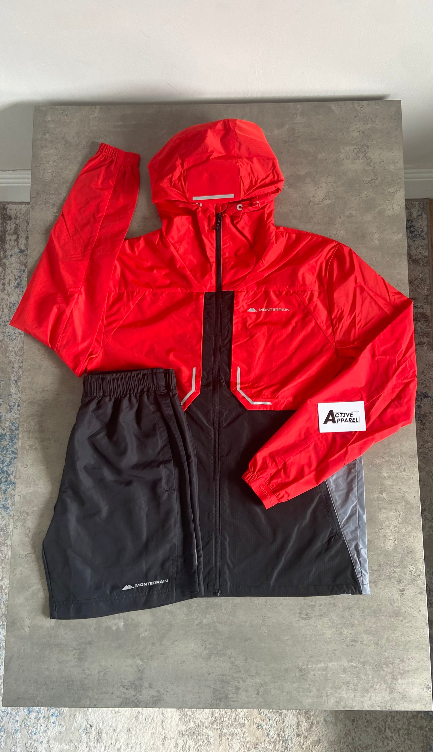 MONTERRAIN WINDRUNNER SET - RED/BLACK/GREY