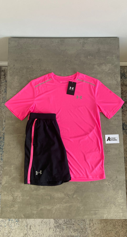 UNDER ARMOUR TECH SET - PINK/BLACK