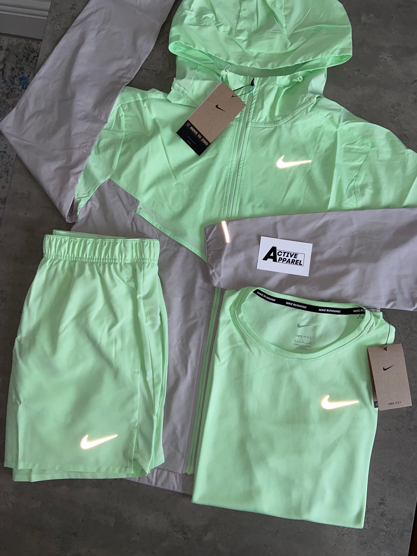 Nike Windrunner 3-Piece Set - Mint Green/Light Grey