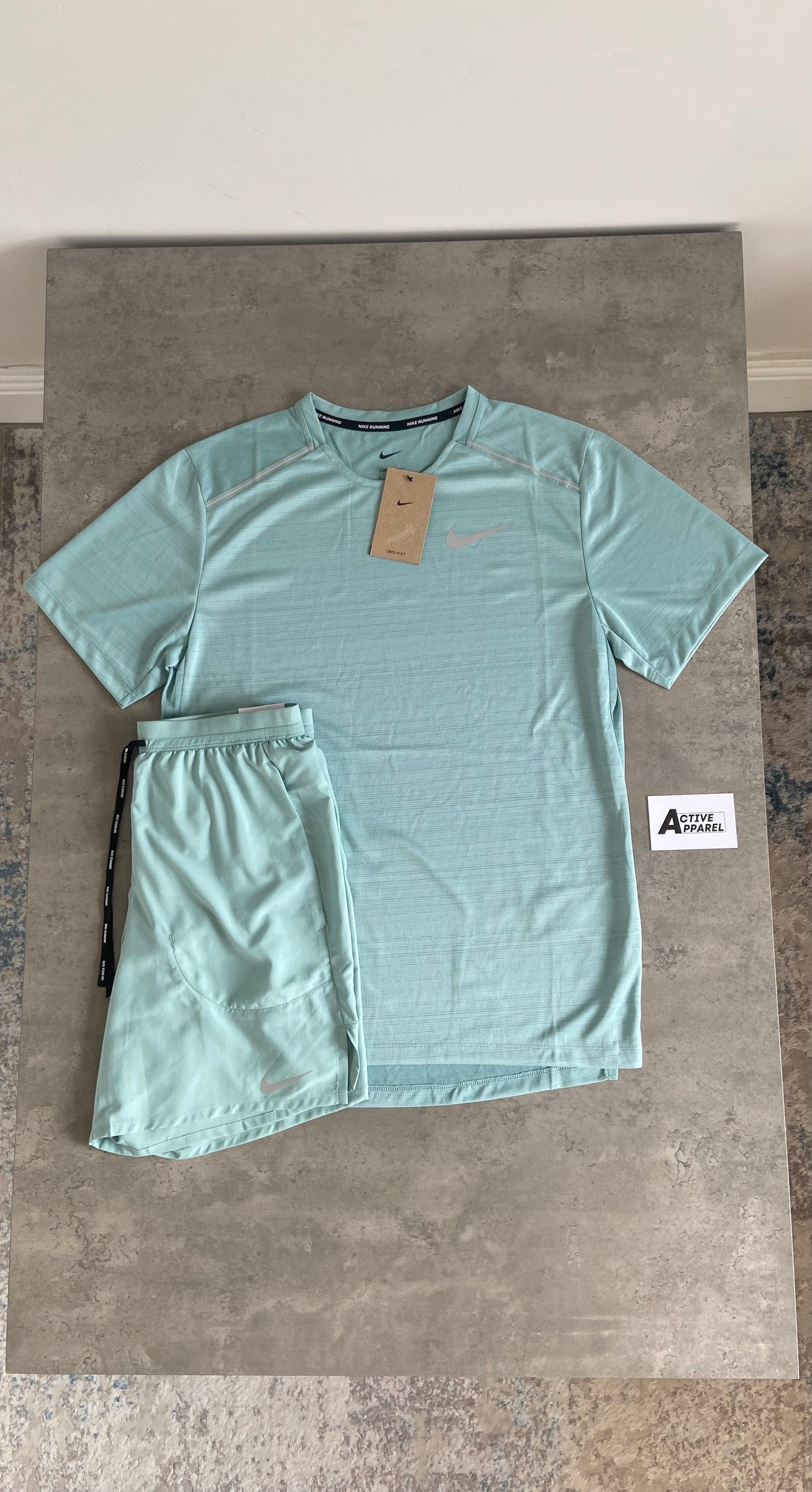 NIKE MILER SET - MINERAL BLUE